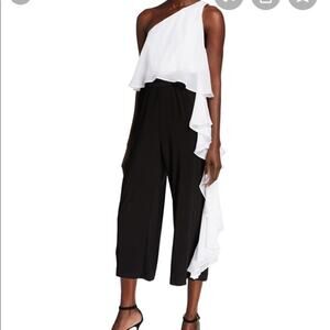 Laundry by Shelly Segal Jumpsuit Ruffle Womens Size 6 NEW
